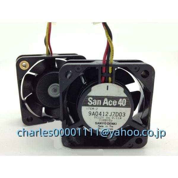 新品 SANYO 4015 9A0412J7D03 DC12V 0.11A 3線 冷却ファン 1個の価格