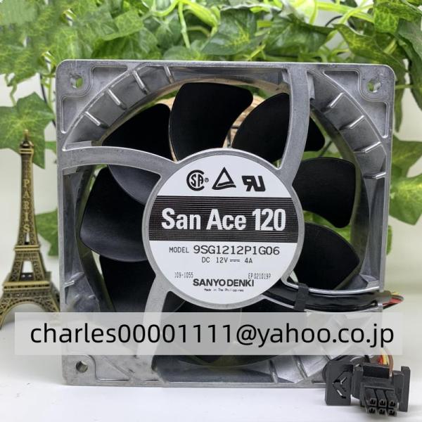 新品 SANYO 9SG1212P1G06/03 12038 12CM 12V 4A ファン : EmonoStore