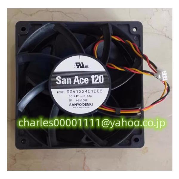 新品 SANYO SANACE120 9GV1224C1D03 DC24V 0.64A 3線 ファン