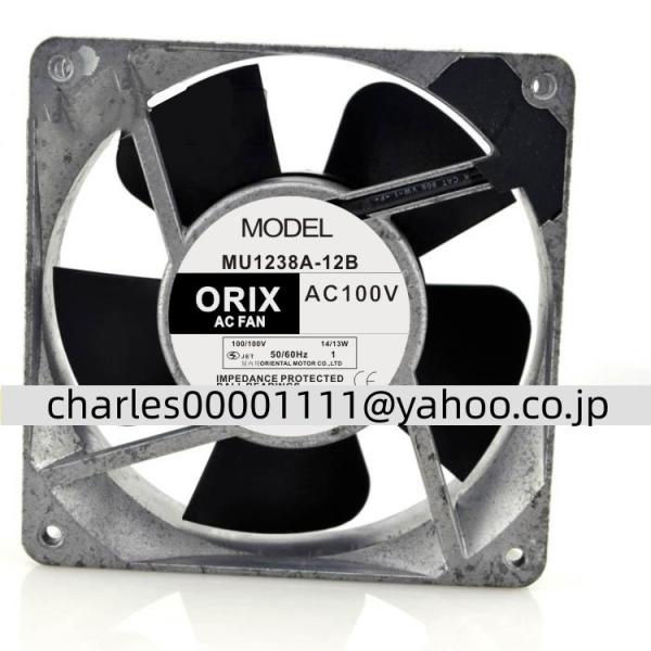 新品代用品 ORIX MU1238A-12B 100V 120*120*38 12CM 2線 ファン