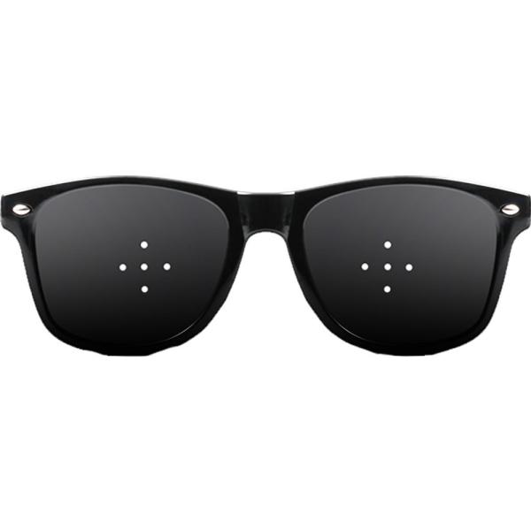 視力トレーニング、疲労軽減用ピンホールメガネかけるだけで、TVを観ながら視力矯正ができます。サイズ：H50xW148xD138mm【ピンホールメガネ原理設計】ピンホール原理で、眼の筋肉の緊張をほぐし、疲労を解消していきます。【視力メガネ適用...