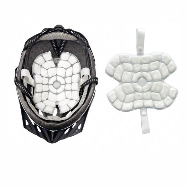 ヘルメット用の頭部冷却用クールパッドです。中に入れるだけで使用でき、頭部を効果的に冷却して快適に。熱中症予防にもなります。【仕様】<br>【素材】表面：TPU、内部：PCM【融点】28℃【サイズ】約21cm*17cm【瞬間冷感】...