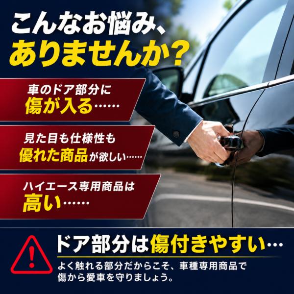 �n�C�G�[�X 200�n �h�A�n���h���v���e�N�^�[ 6P �p�[�c ���h�~ �h�A�n���h���J�o�[ 4�`8�^ �W�� ���C�h�Ή� �}�b�g�u���b�N �J�[�{���� ���i�摜2