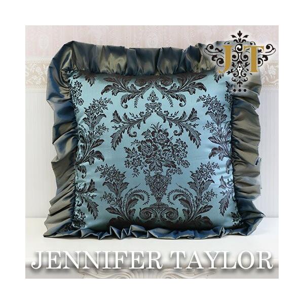 ジェニファーテイラー クッション おしゃれ 正方形 フリルクッション アウトレット品 お家時間 Carlisle テレワーク 在宅
