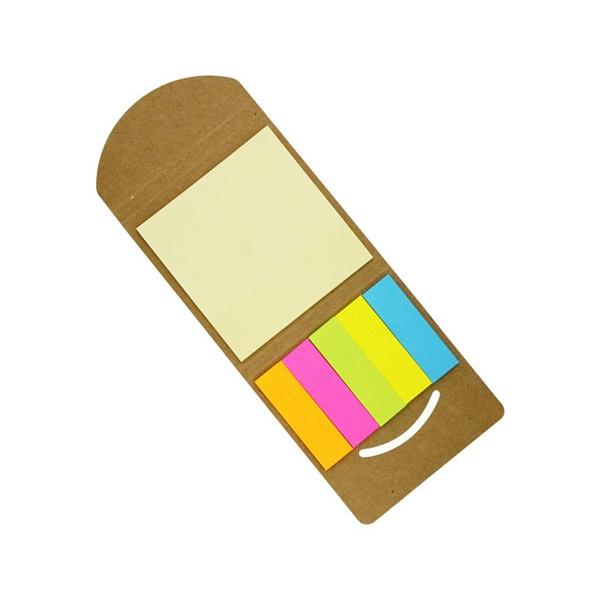 エコ・クラフト付箋メモ 販促 ノベルティ 記念品 ばらまき 粗品 景品 S2819