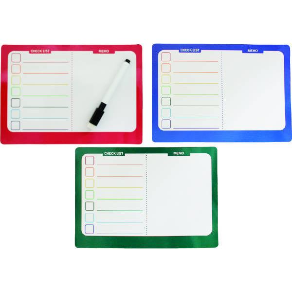 ホワイトボード カラフルマグネットボード ペン付き 記念品 ノベルティ 粗品 ばらまき 景品