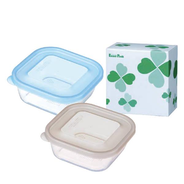 保存容器 エクセルパック2個箱入 販促 ノベルティ 粗品 記念品 粗品 EP-250