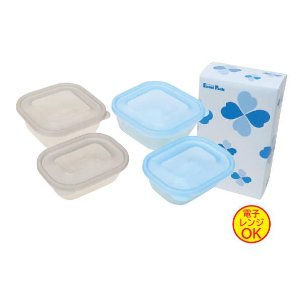 保存容器 エクセルパック4個箱入 販促 ノベルティ 粗品 記念品 粗品 EP-4N