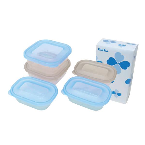 保存容器 エクセルパック5個箱入 販促 ノベルティ 粗品 記念品 粗品 EP-5N