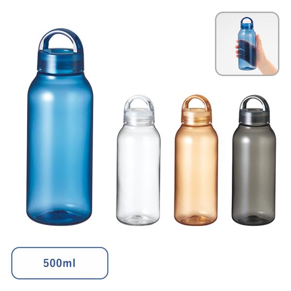 Handit クリアボトル 500ml 販促 ノベルティ 粗品 景品 ばらまき プチギフト 記念品 トライタン ウォーターボトル 落としても割れにくい水筒