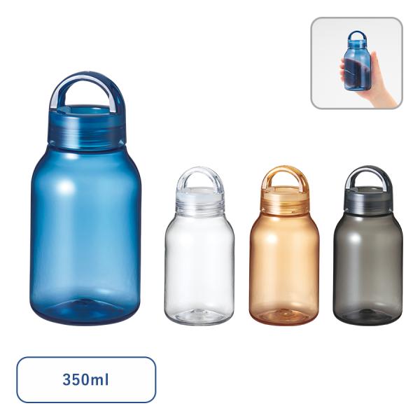 Handit クリアボトル 350ml 販促 ノベルティ 粗品 景品 ばらまき プチギフト 記念品 トライタン ウォーターボトル 落としても割れにくい水筒
