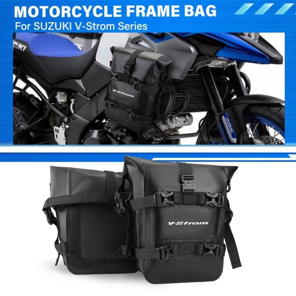 【並行輸入品】スズキ V-Strom 800DE 1000DE ADV V Strom 1000 650 250 フレームクラッシュバーバッグ 防水 6-8L サイドバンパーバッグ DL250 DL650