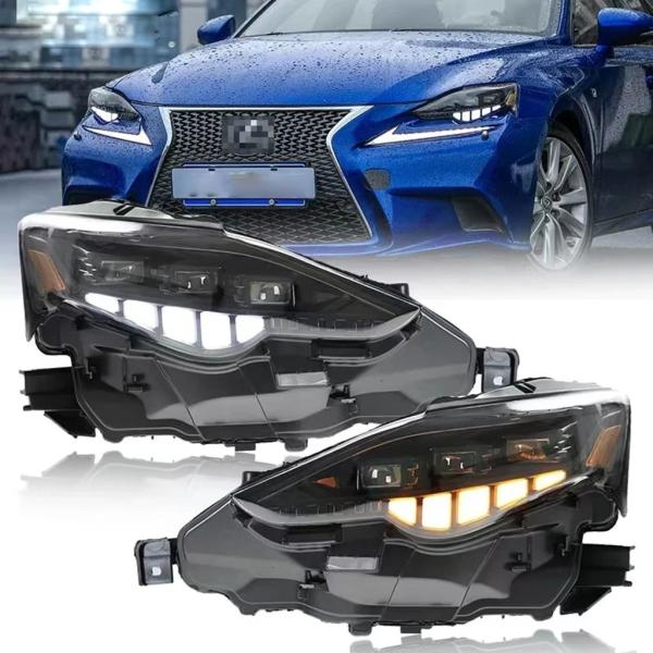 【並行輸入品】フロントライトレクサス IS Led ヘッドライトアセンブリ 2013 2014 2015 2016 IS250 IS300h IS350 F ア