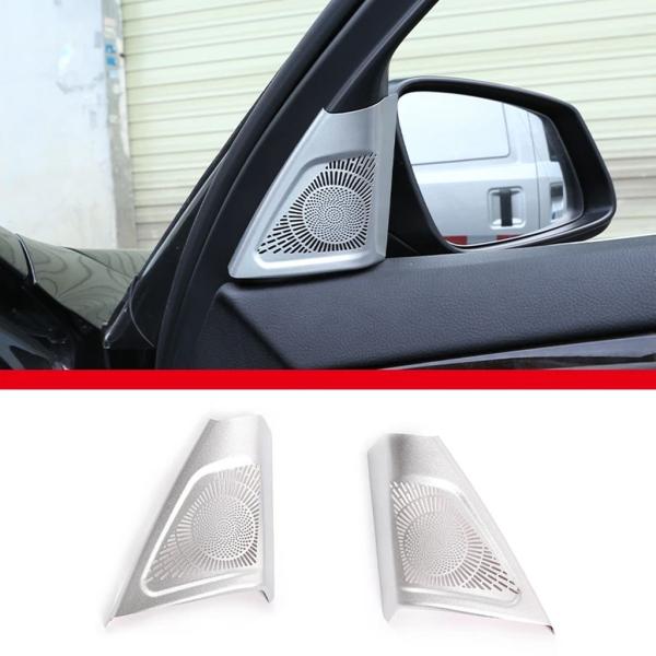 【並行輸入品】ステンレスカーオーディオスピーカーカバー BMW 5シリーズ2011-17 f07 f10 f11トリムカバー