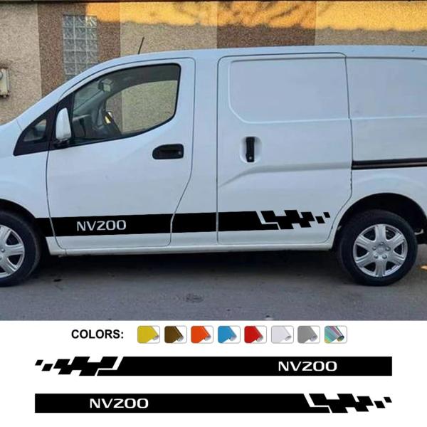 【並行輸入品】日産nv200サイドドア用ステッカー チューニングアクセサリー レーシングスポーツ装飾 ビニールフィルム装飾ステッカー