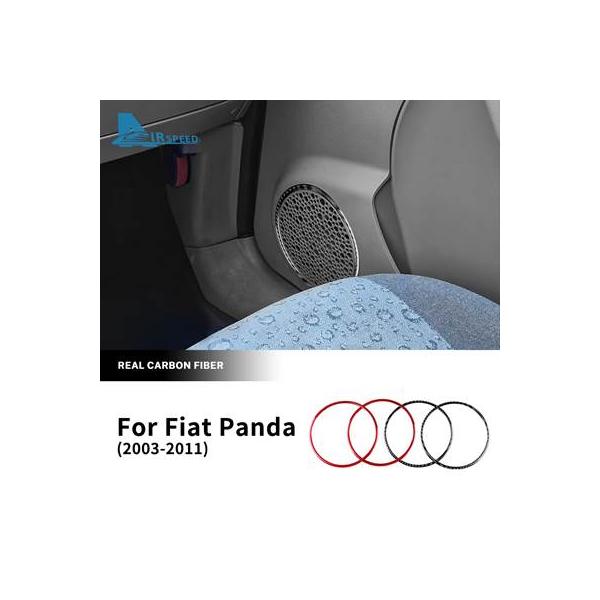 【並行輸入品】 カーボンステッカー フィアットパンダ用 lhd rhd スピーカーリング ソフト 2003 2004 2005 2006 2007 2008 2