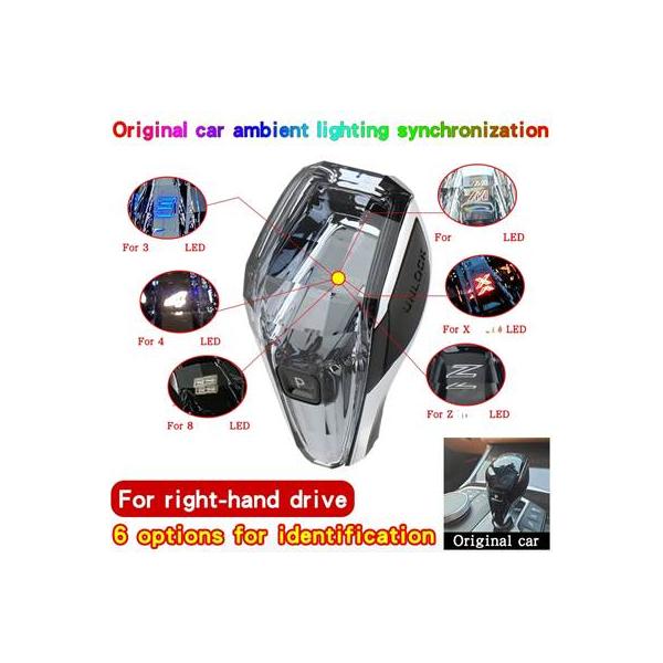 【並行輸入品】 右ハンドル用 クリスタルギアスティックシフトノブレバーヘッド BMW MGU 1 2 3 4 8 シリーズ G20 G22 G29 G05 G06 G07 G08 F44 iX3 X3 X5 X6 X