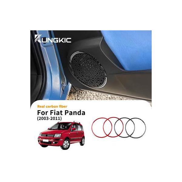 【並行輸入品】 カーボンステッカー フィアットパンダ用 lhd rhd スピーカーリング ソフト 2003 2004 2005 2006 2007 2008 2