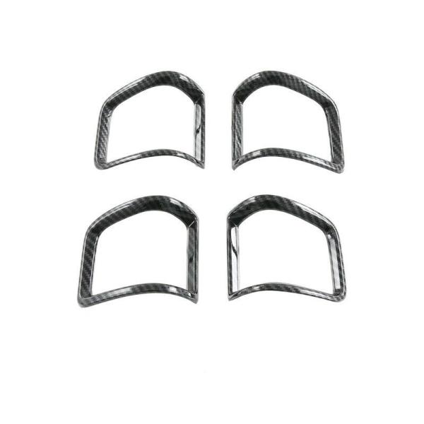 【並行輸入品】 BMW Mini clubman f54 2016-2022 排気口 カバートリム カーボン ファイバー カバー カーボンファイバースタイル