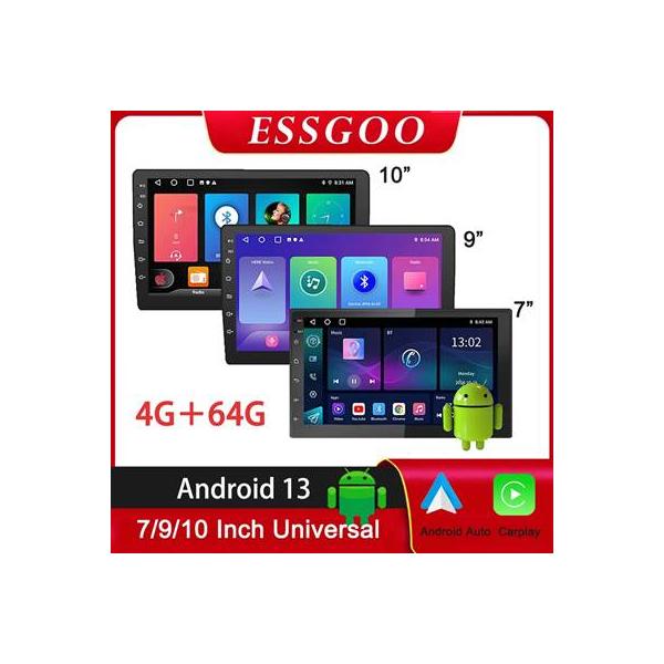 並行輸入品】 Essgoo-カーマルチメディアプレーヤー ビデオプレーヤー