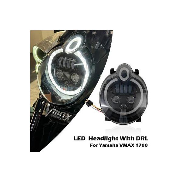 並行輸入品】 LEDバイクヘッドライト drl 素晴らしいオファー ヤマハ