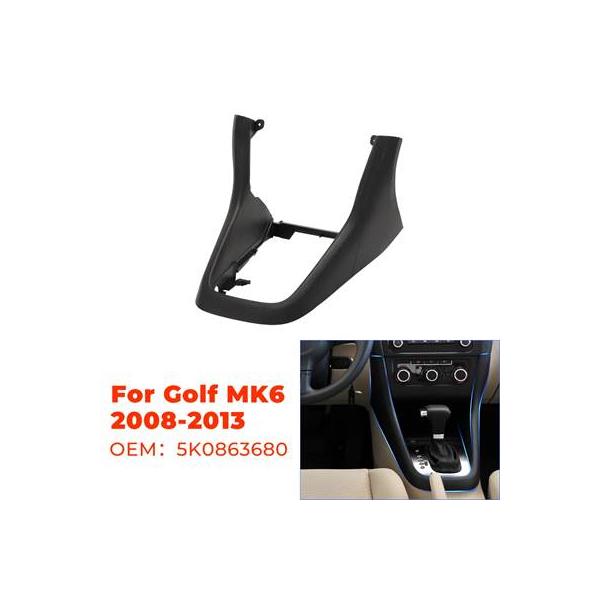 【並行輸入品】 シフトノブフレーム付きセンターコンソール フォルクスワーゲンvwゴルフmk6 2008-2013 5k0863680 ブラック