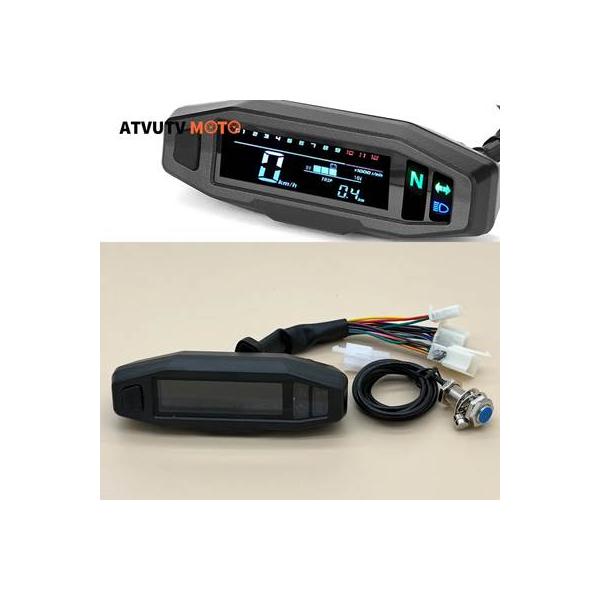 並行輸入品】 バイク用LCDディスプレイ付きスピードメーター デジタル