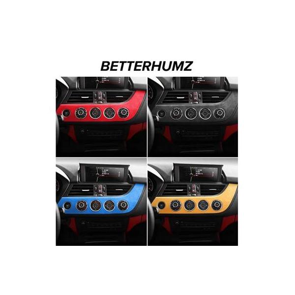 Alcantara-BMW z4 e89 2009-2016用センターコンソールステッカー ダッシュボードカバー インテリアアクセサリー