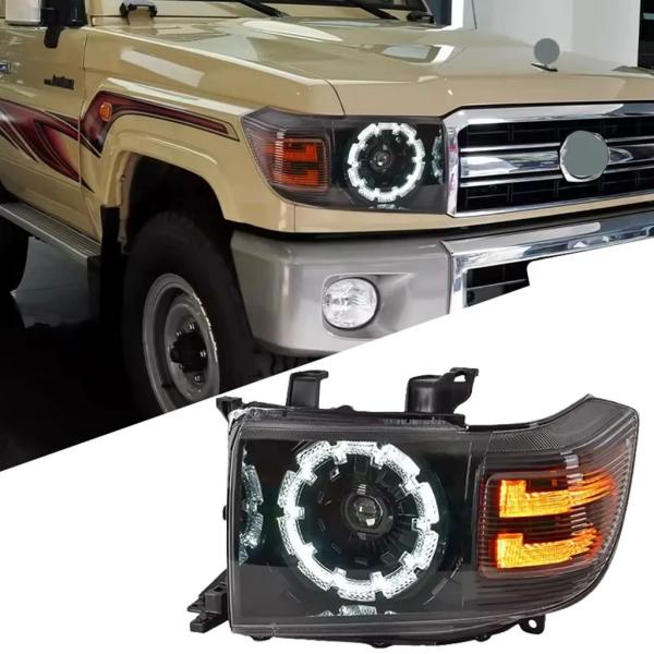 【並行輸入品】トヨタ ランドクルーザー ピックアップ LC75 70 71 FJ75 LC75 デイタイムランニングライト カーパーツ アップグレード LED 