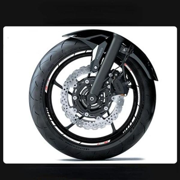 【並行輸入品】CB400F バイクホイールリムステッカーストライプ反射防水タイヤフロント