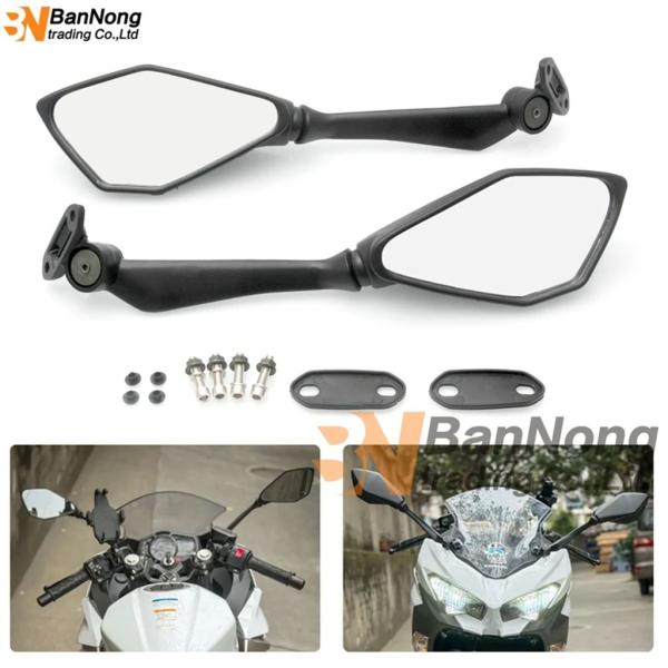 並行輸入品】バイクバックミラーカワサキニンジャ 400 EX400 2018-2023