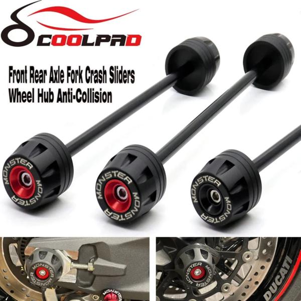 【並行輸入品】ドゥカティ新モンスター 950 937 2022 リアフロントアクスルフォーククラッシュスライダーバイクホイールプロテクター MONSTER950 MONSTER937