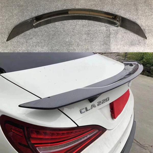 【並行輸入品】メルセデスCLAクラスC117 CLA180 CLA200 CLA250 2013-2016用 W117 RTスタイル カーボン トランクスポイラー リアブーツリップテールウィング