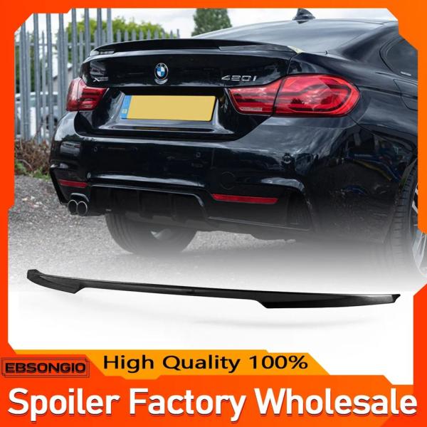【並行輸入品】2014-2021年式 BMW F36 4シリーズ グランクーペ パフォーマンストランクスポイラー ABS塗装済み Pタイプ グロスブラックマットブラック