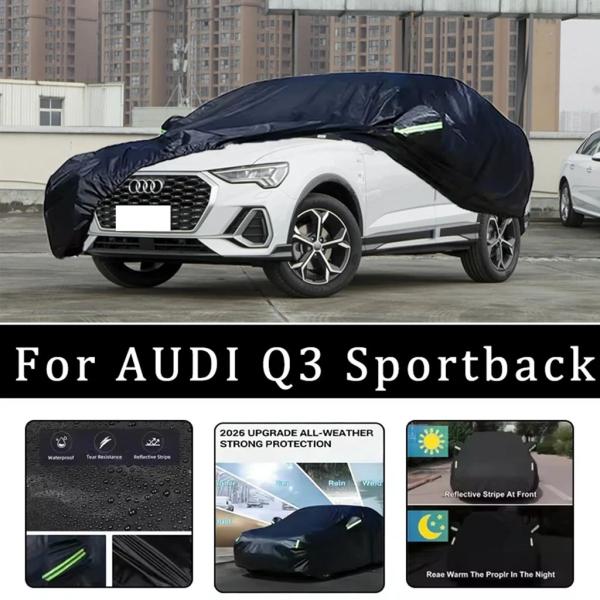 【並行輸入品】アウディ Q3 スポーツバック車カバー屋外防水防塵日雨雪保護オックスフォード布フルカーアクセサリー