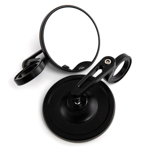 並行輸入品 7/8インチ 22mm 汎用バイクバックミラー 丸型CNCバイクバーエンドリアビューサイドミラー バイクアクセサリー