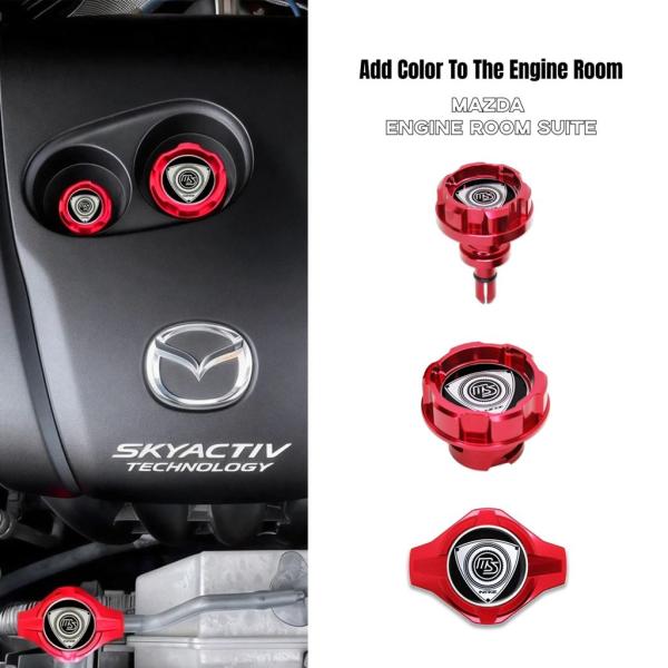 並行輸入品 アルミエンジンオイルキャップマツダスピードマツダ 2 3 5 6 マツダ6 ワゴン MIATA MX-5 CX-3 CX-5 アテンザ CX-30