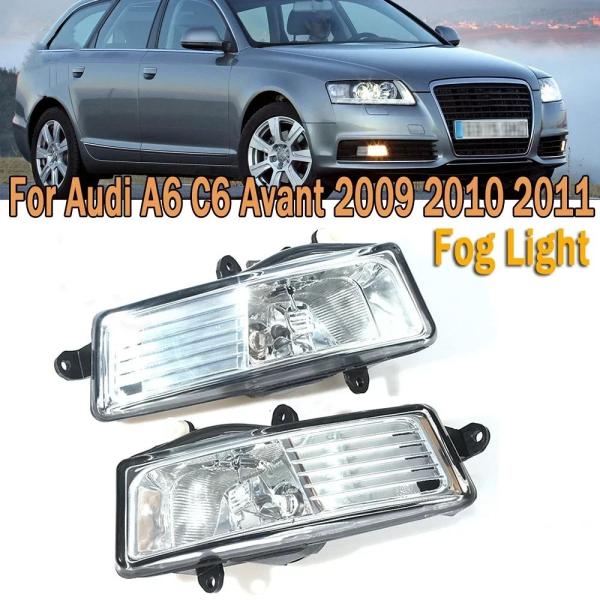 並行輸入品 ペア左 / 右フォグランプアセンブリアウディ A6 C6 アバント 2009 2010 2011 フロントバンパーアンチフォグライト 4F