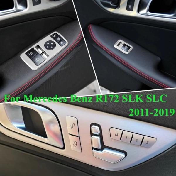 並行輸入品 ドアホーンウィンドウボタンパネル トリムストリップ メルセデスベンツ 2011-2019 R172 SLK200 SLC300 260