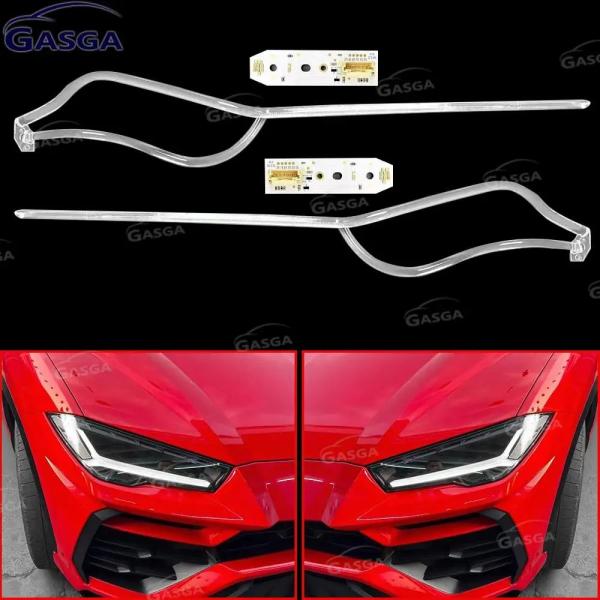 並行輸入品 ランボルギーニ ウルス 2018-2022 車用ヘッドライト DRL ライトストリップ エンジェルアイズ ガイドチップ LED DRL