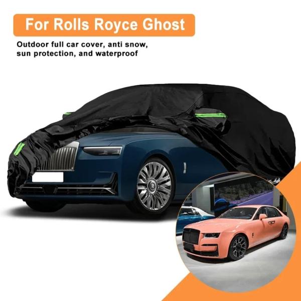 並行輸入品 ロールスロイス ゴースト用フルカーカバー 屋外用 - 防水 防雪 日よけ 冬夏自動車保護アクセサリー