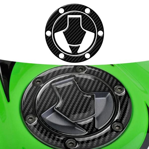 並行輸入品 カワサキ ZX-25R ZX300 2018-2024 ニンジャ 250/300/Z300 バイク燃料キャップクリアカーボン外観ステッカー