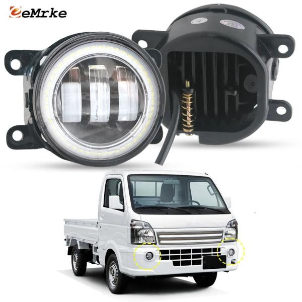 並行輸入品 日産NT100クリッパー/スズキキャリーカーゴ/マツダスクラムトラックDA16T 2013-2019用LEDフォグランプ エンジェルア