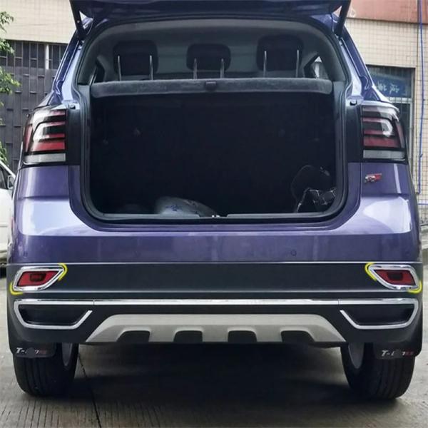 並行輸入品 フォルクスワーゲン T-Cross Tクロス 2019-2024年式 車用 装飾 フォグランプ アイリッド アイブロウ カバー トリム
