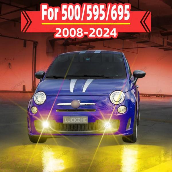 並行輸入品 アバルト500 595 695用車載LEDバルブ2個 フロントフォグランプ 2008-2012 2013 2014 2015 2016 2017 2