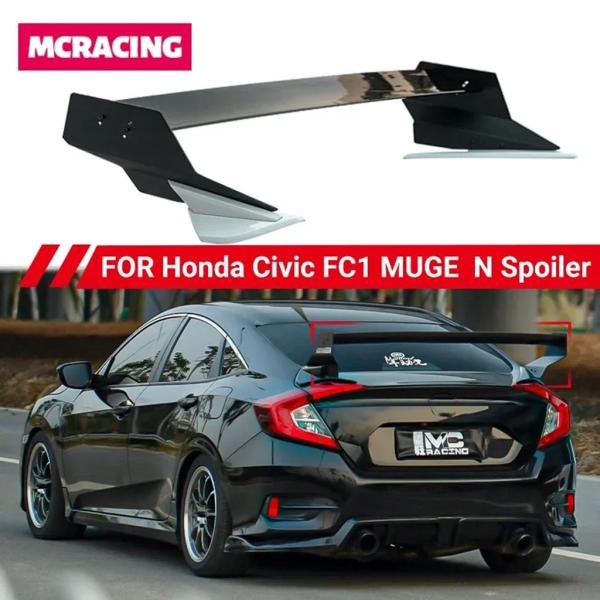 並行輸入品 ホンダ シビック 10代目 セダン FC1 FC2 2016-2019用 新型調整可能スポイラー レーシングスタイル スポイラー リアト