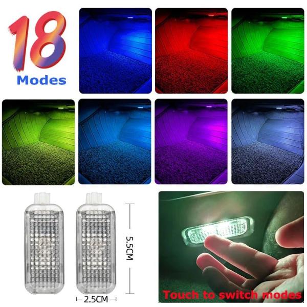 並行輸入品 2個入り LED車内フットウェル装飾ライト アウディ A3 8V 8Y 8X A1 A4 B8 B9 A5 A6 C6 C7 C8 A7 Q3 Q5