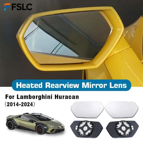 並行輸入品 車広角加熱バックミラーレンズランボルギーニウラカン 2014-2024 交換ミラーガラス加熱レンズ車アクセサリー