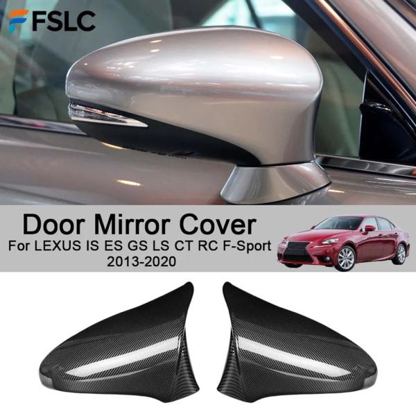 並行輸入品 装飾ドアミラーカバーレクサス IS ES GS LS CT RC F-スポーツ 2013-2020 バックミラーアクセサリーアップグレード