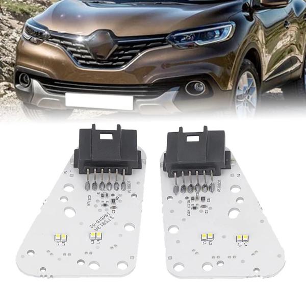 並行輸入品 ホワイト LED DRL ボードデイタイムランニングライトヘッドライトモジュールルノーカジャー 2015-2018 ヘッドライト
